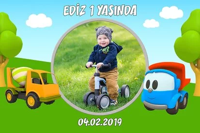 Akıllı Kamyon Leo Temalı Doğum Günü Parti Konsept