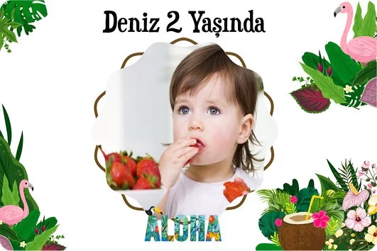 Aloha Temalı Doğum Günü Parti Konsept