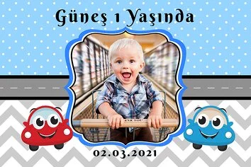 Arabalar Temalı Doğum Günü Konsept