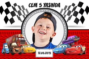 Arabalar Temalı Doğum Günü Parti Konsept