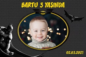 Batman Siyah Fon Temalı Parti Konsept