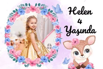 Ceylan ile Çiçek Çerçeve Temalı Parti Konsept