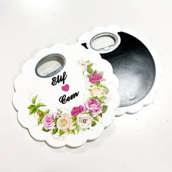 Çiçek Şekilli Magnet Açacak