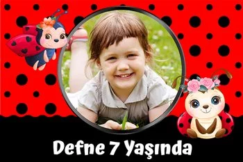 Çiçekli Uğur Böceği Temalı Parti Konsept