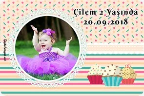 Cup Cake Temalı Doğum Günü Konsepti