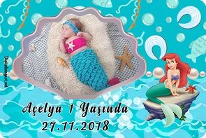 Deniz Kızı Ariel Temalı Doğum Günü Konsepti