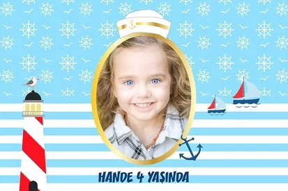 Denizci Temalı Doğum Günü Parti Konsept