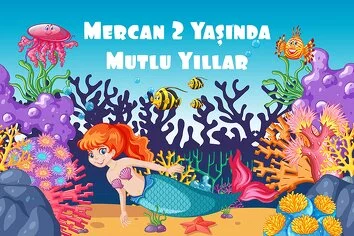 Denizkızı ve Mercanlar Temalı Parti Konsept