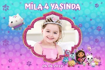 Gabby'nin Hayal Evi Temalı Doğum Günü Konsepti