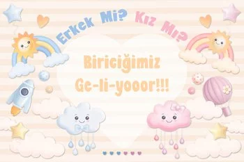 Gökkuşağı ile Cinsiyet Partisi Temalı Parti Konsept