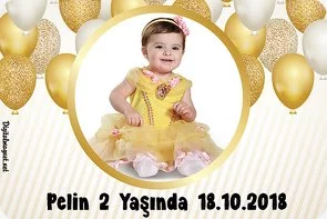 Gold Balon Temalı Doğum Günü Konsepti