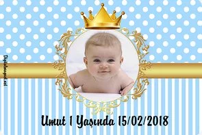 Gold Taç Prens Temalı Doğum Günü Konsepti