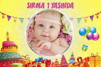 Gümüş Çerçeve Temalı Doğum Günü Parti Konsept