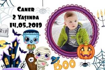 Halloween Boo Temalı Parti Konsept