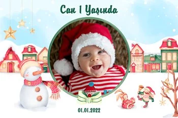 Kardan Adam ile Yılbaşı Evleri Temalı Parti Konsept