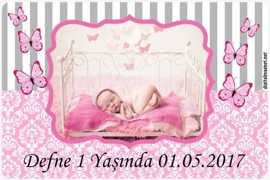 Kelebek Temalı Doğum Günü Konsepti