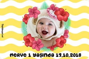 Kırmızı Çiçek Temalı Doğum Günü Konsepti