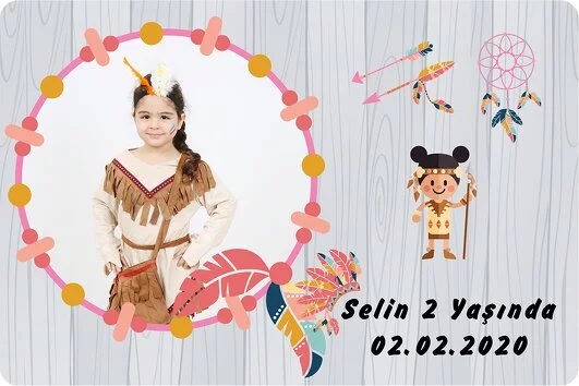 Kızılderili Temalı Kız Doğum Günü Konsepti