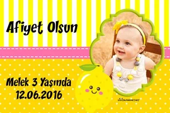 Limon Temalı Doğum Günü Konsepti