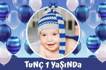 Mavi Balonlar Temalı Parti Konsept