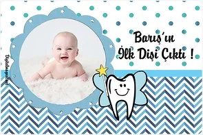 Mavi Beyaz Diş Temalı Parti Konsepti