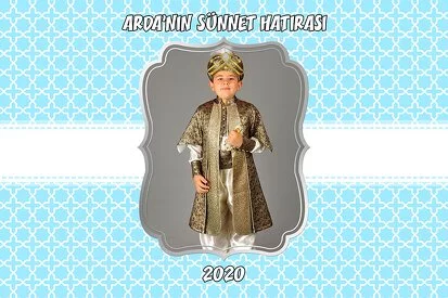 Mavi Beyaz Sünnet Temalı Parti Konsept