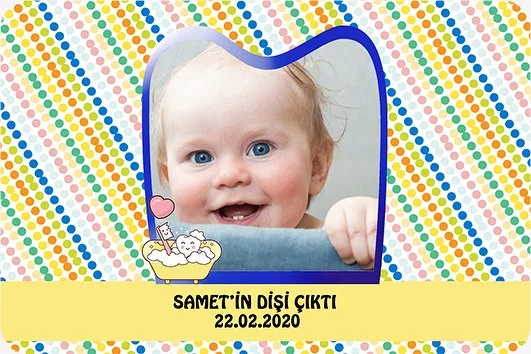 Mavi Çerçeve Temalı Diş Parti Konsept