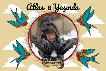 Mavi Kırlangıç Temalı Parti Konsept