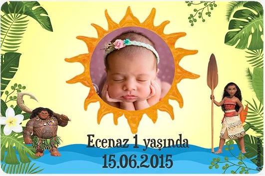 Moana Temalı Doğum Günü Konsepti