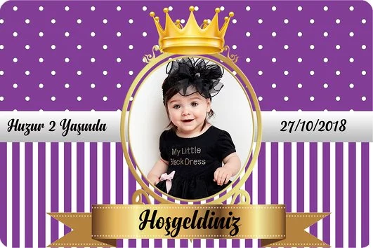 Mor Beyaz Gold Temalı Doğum Günü Konsepti