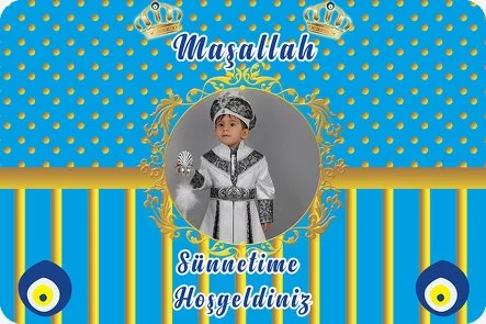 Nazar Boncuklu Sünnet Temalı Parti Konsept 