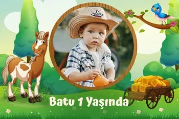 Neşeli Tay Temalı Parti Konsept