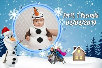 Olaf Frozen Temalı Doğum Günü Konsepti