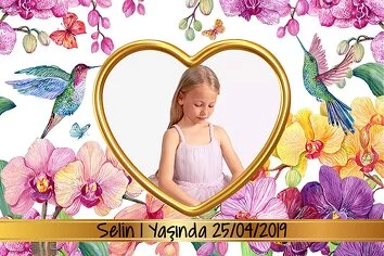 Orkide Temalı Doğum Günü Parti Konsept