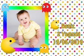 Pacman Temalı Doğum Günü Konsepti