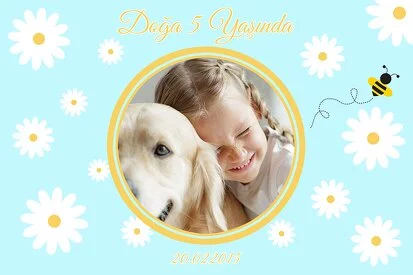 Papatyalar Temalı Doğum Günü Parti Konsept