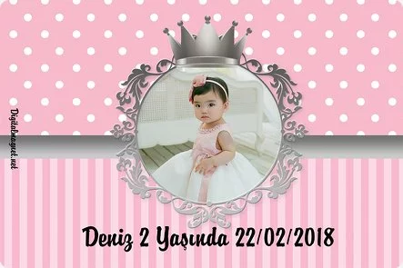 Pembe Gümüş Taç Temalı Doğum Günü Konsepti