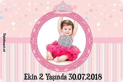 Pembe Taçlı Doğum Günü Konsepti