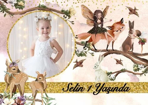 Peri ve Sevimli Hayvanlar Temalı Parti Konsept