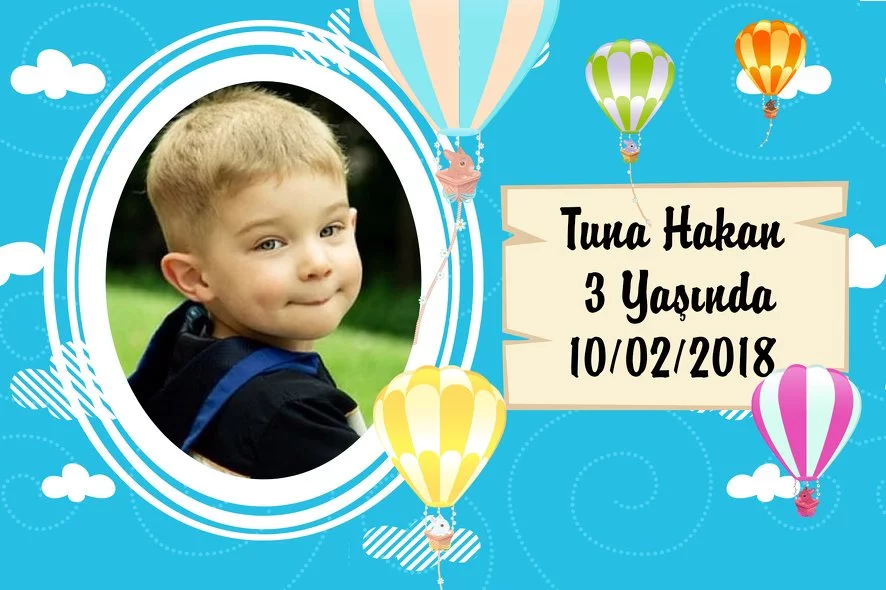 Renkli Balon Temalı Doğum Günü Konsept