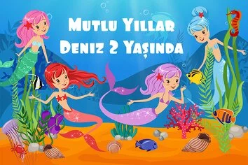  Renkli Denizkızları Temalı Parti Konsept