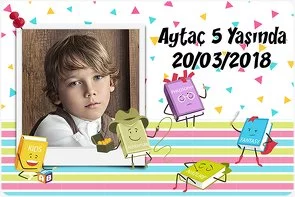 Renkli Kitaplar Temalı Doğum Günü Konsepti