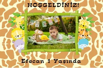 Safari Temalı Doğum Günü Konsepti