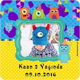 Sevimli Canavarlar Temalı Doğum Günü Konsepti