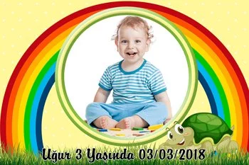 Sevimli Kaplumbağa Temalı Doğum Günü Konsepti