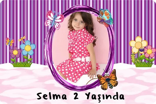Sevimli Kelebekler Temalı Doğum Günü Konsepti