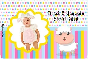 Sevimli Kuzu Temalı Doğum Günü Konsepti