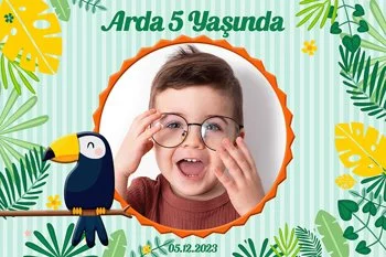 Sevimli Tukan Kuşu Temalı Parti Konsept