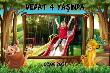 Simba Orman Temalı Parti Konsept