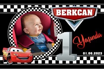 Şimşek Mcqueen Bir Yaş Temalı Parti Konsept